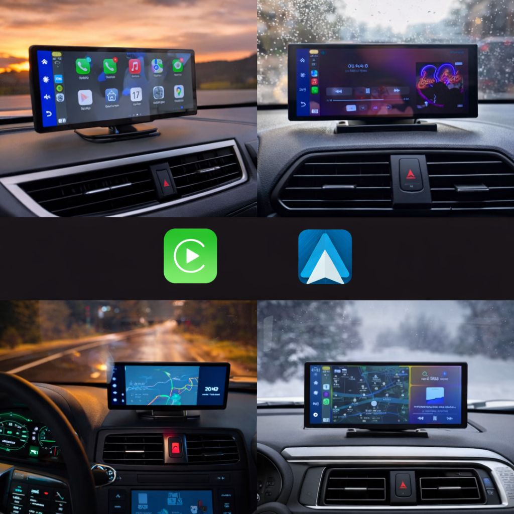 Écran Universel Auto Compatible avec Apple CarPlay® et Android Auto™
