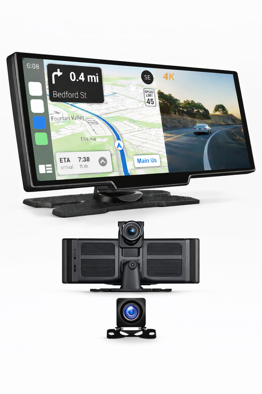 Écran Universel Auto Compatible avec Apple CarPlay® et Android Auto™ avec caméra