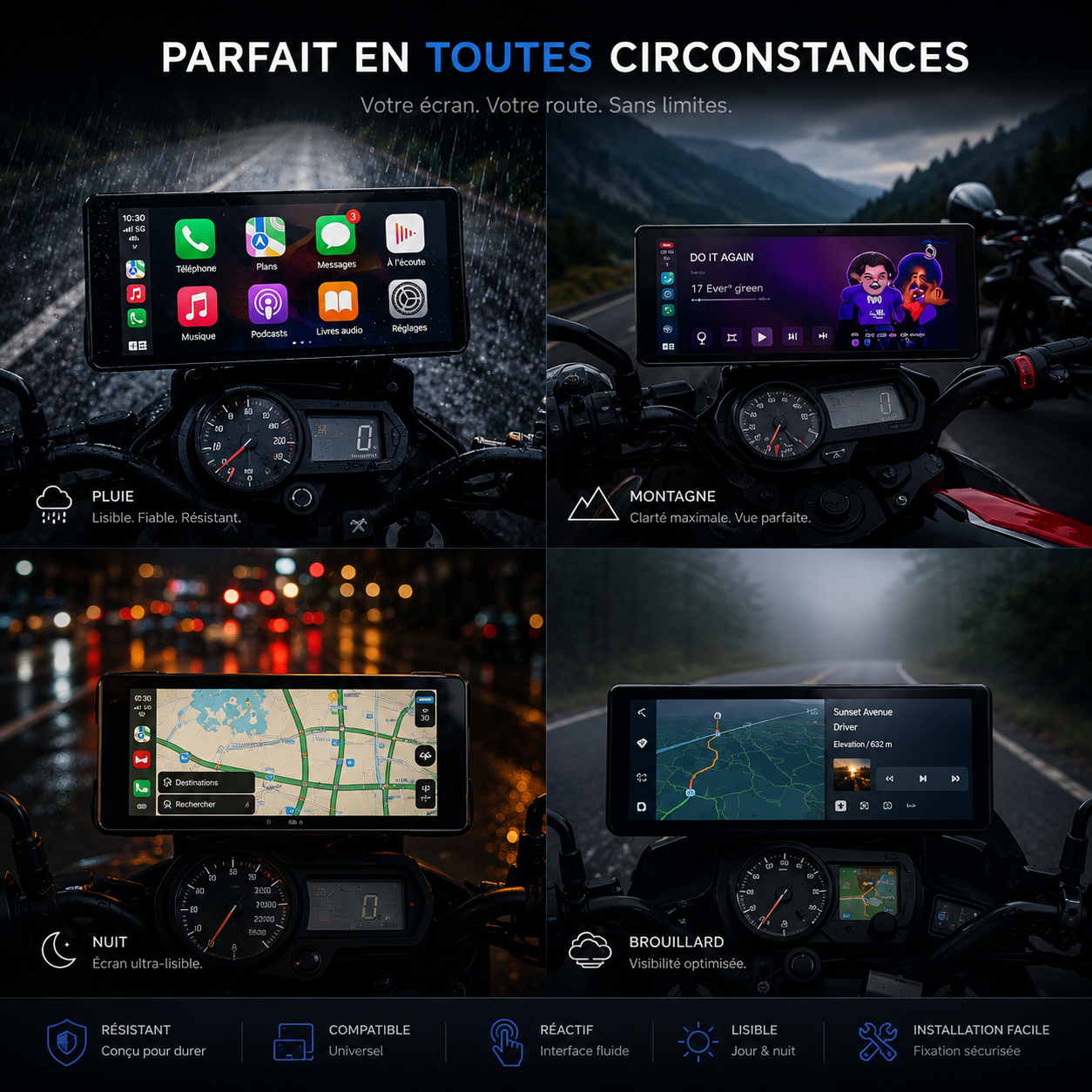 Écran Universel Moto