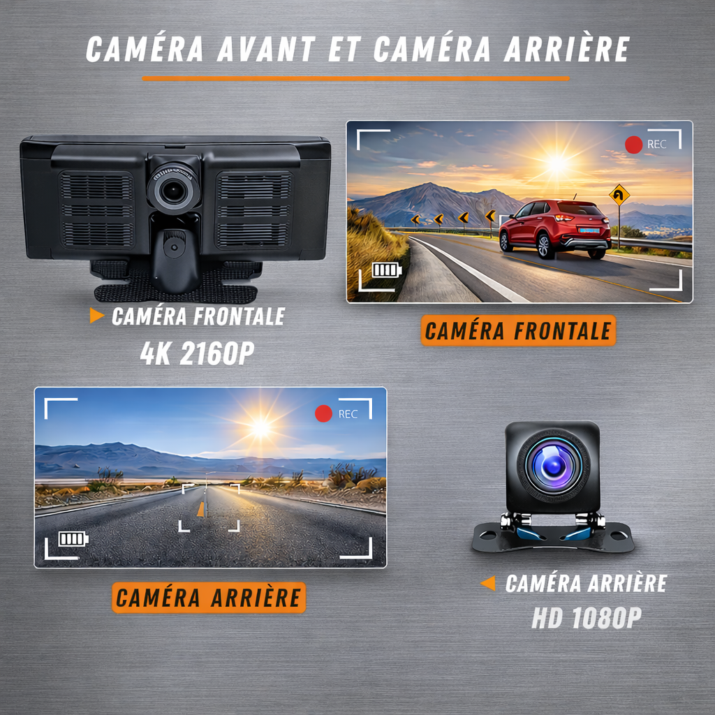 Écran Universel Auto Compatible avec Apple CarPlay® et Android Auto™ avec caméra