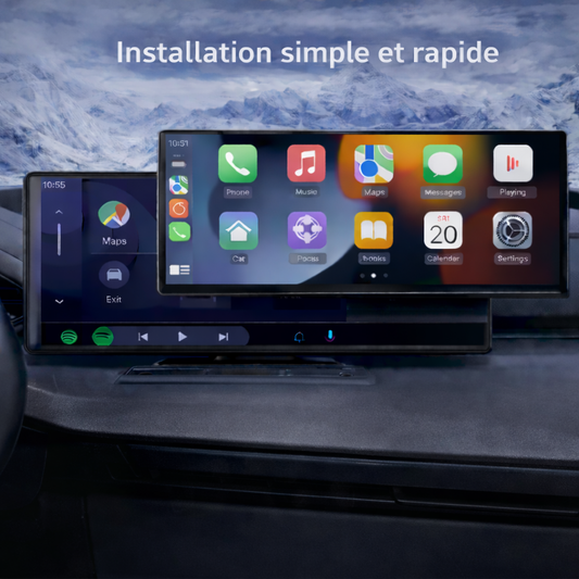 Écran Universel Auto Compatible avec Apple CarPlay® et Android Auto™